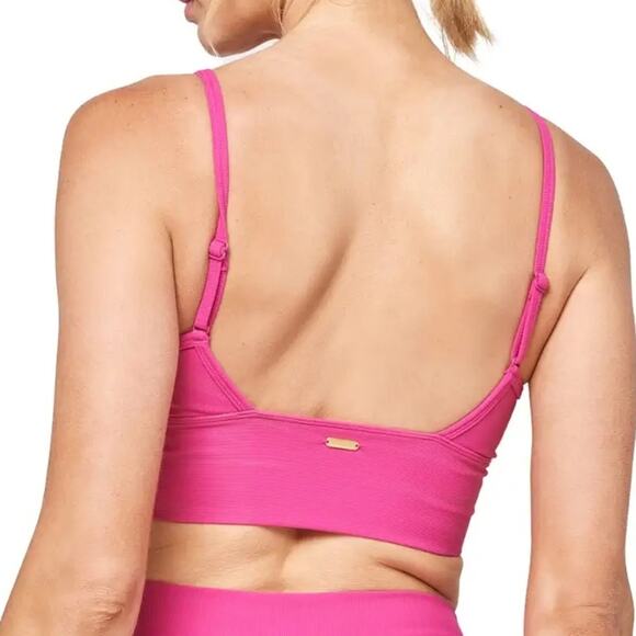 L*Space Active Soren Top Cinched Sports Bra Tank Bougainvillea Pink NWT Size XS - Picture 2 of 6
